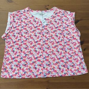 NWT LOFT Outlet Vibrant Floral Tee - Large